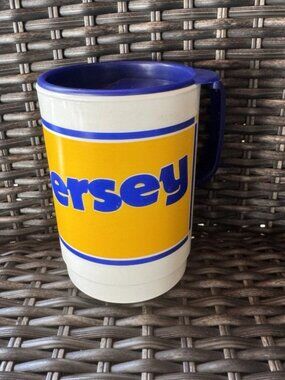 Vintage Whirley New Jersey Plastic Travel Mug with Lid